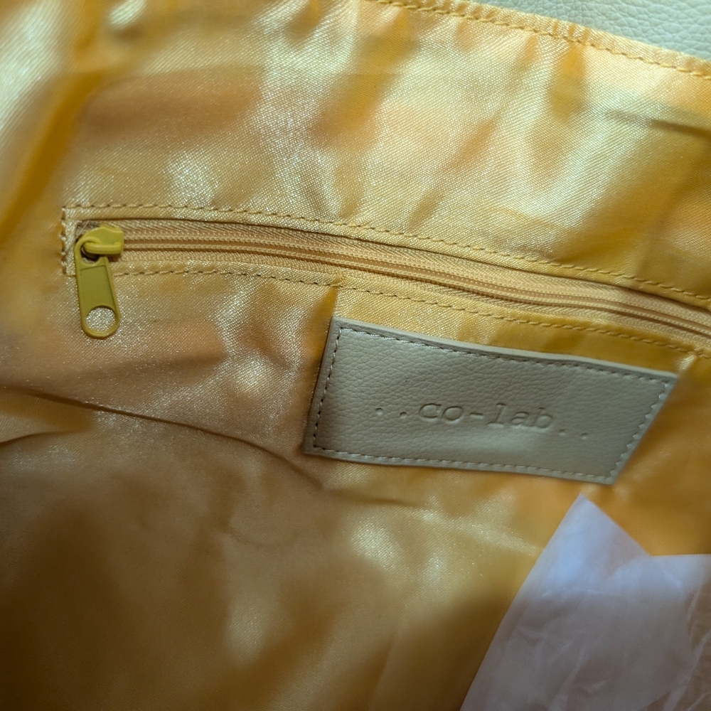 Co-Lab Light Yellow Oversized Shoulder Bag - Picture 5 of 5
